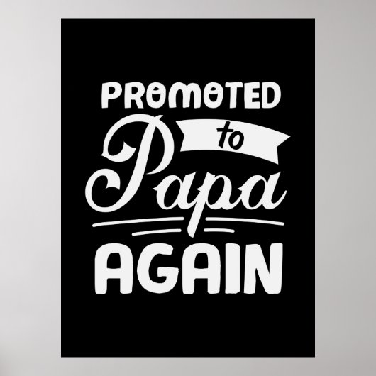 Papa-Geschenk wieder befördert Poster (Vorne)