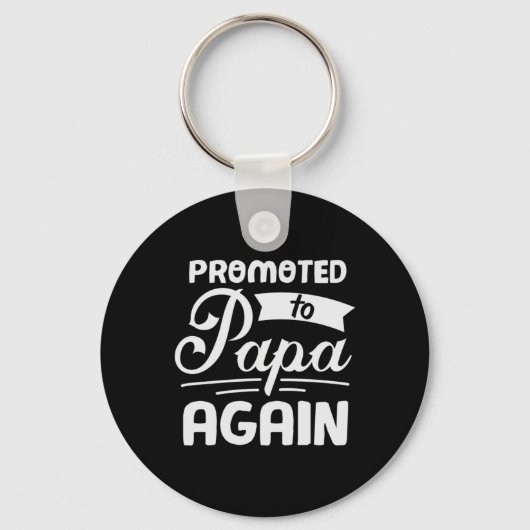 Papa-Geschenk wieder befördert Schlüsselanhänger (Vorderseite)