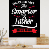 Papa gibt den Älteren, die ich schlauer bekomme Poster (Küche)
