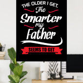Papa gibt den Älteren, die ich schlauer bekomme Poster (Heimbüro)