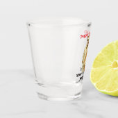 Papa ging in Rente Schnapsglas (Links)