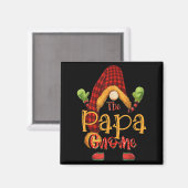 Papa Gnome Christmas Pajamas Matching Family Group Magnet (Vorderseite/Rückseite)