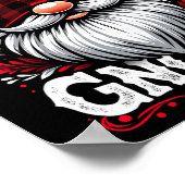 Papa Gnome passt Familie Weihnachten Pajama Poster (Ecke)