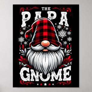 Papa Gnome passt Familie Weihnachten Pajama Poster