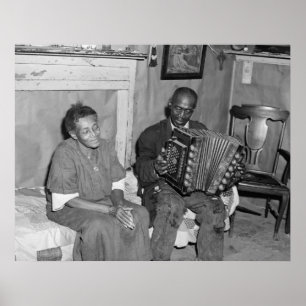 Papa Got 1940 eine Squeezebox Poster