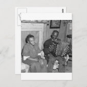 Papa Got eine Squeezebox: 1940 Postkarte (Vorne/Hinten)