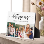 Papa Grandpa Großkinder Fotoplatte