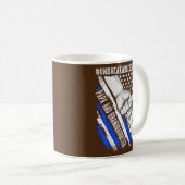 Papa Grandtochter Unbreakable Bond USA Flag Kaffeetasse (VorderseiteRechts)