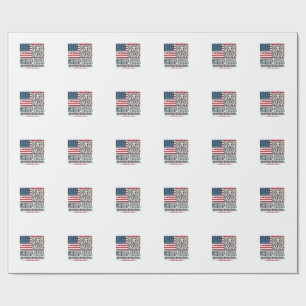 Papa Great-Papa Patriotisches Vintage-Familien-Shi Geschenkpapier