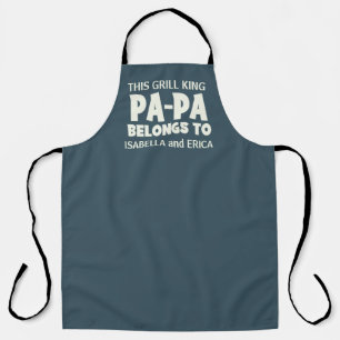 PAPA Grill King Custom Grandkids benennt GRILLEN Schürze
