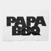 Papa GRILLEN Geschirrtuch (Horizontal)