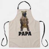 PAPA GRIZZLY BEAR VATER FUNNY GRILLOUT SCHÜRZE (Vorderseite)