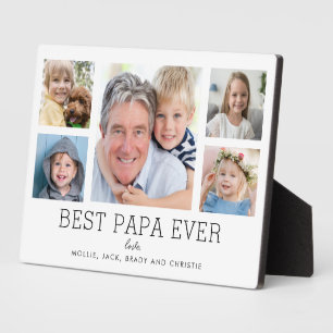 Papa Großvater Grandchildren FotoCollage Fotoplatte