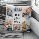 Papa Großvater Grandchildren FotoCollage Kissen<br><div class="desc">Feiern Sie die besondere Bindung zwischen Papa und seinen Enkelkindern mit dem "Papa-Großvater Großkinder-FotoCollage" Kissen. Dieses personalisierte Wurfkissen besticht durch eine wunderschön arrangierte Collage aus hochgeliebten Fotos, die wertvolle Momente und fröhliche Erinnerungen einfangen, die mit seinen geliebten Enkeln geteilt werden. Der liebevolle Titel "Papa" wird hervorgehoben angezeigt und fügt dem...</div>