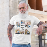 Papa Großvater Grandchildren FotoCollage T-Shirt<br><div class="desc">Feiern Sie Papas Liebe mit dem T - Shirt "Papa Großvater Großkinder Foto Collage". Dieses personalisierte Tee zeigt eine Collage von hochgeschätzten Fotos, die mit ihren Enkelkindern besondere Momente einnehmen. Aus weichem, langlebigem Stoff gefertigt, bietet es Komfort und Stil. Das individuelle Design und der lebendige Druck machen es Papa zu...</div>