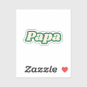 Papa | Großvater, Vater Aufkleber (Blatt)