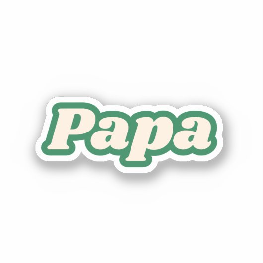 Papa | Großvater, Vater Aufkleber (Vorderseite)