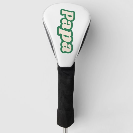 Papa | Großvater, Vater Golf Headcover (Vorderseite)