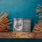 Papa Großvater Vatertag Kinder Foto Fotoplatte (Seite)