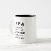 Papa | Großvater von Funny ist für alte Typ Zweifarbige Tasse (Vorderseite Links)