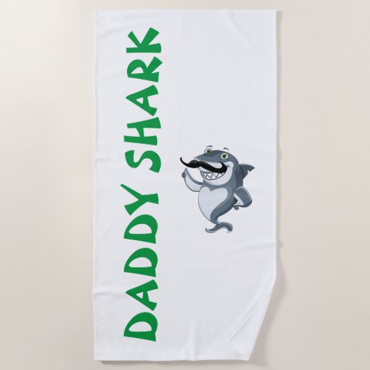 Papa Hai Strandtuch (Vorderseite)