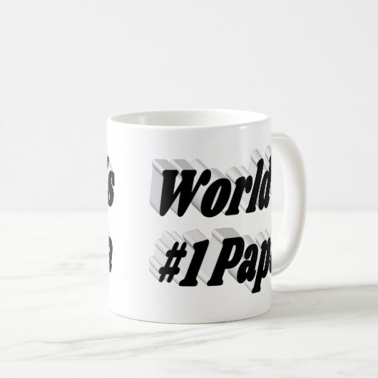 Papa-Halbtext Kaffeetasse (VorderseiteRechts)