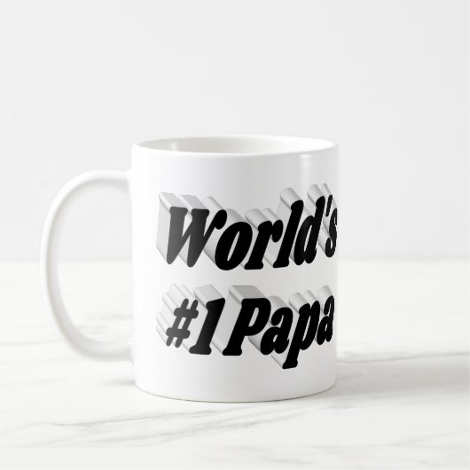 Papa-Halbtext Kaffeetasse (Links)
