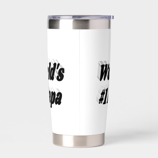 Papa-Halbtext Thermobecher (Links)