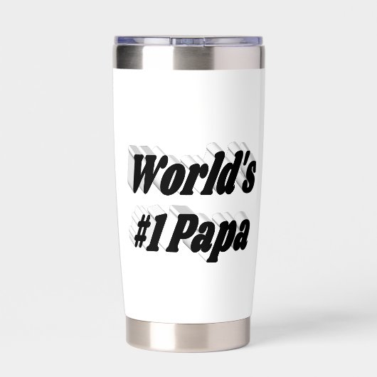 Papa-Halbtext Thermobecher (Rückseite)