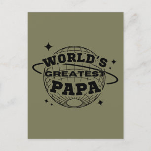 Papa-Happy-Vatertag-Geschenk der Welt Postkarte