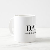 Papa hat 2026 gegründet kaffeetasse (Vorderseite Links)
