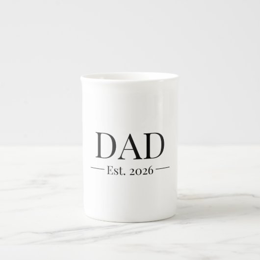 Papa hat 2026 gegründet porzellantasse (Vorderseite)