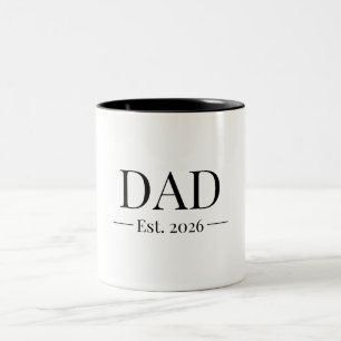 Papa hat 2026 gegründet zweifarbige tasse