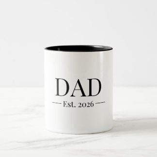 Papa hat 2026 gegründet zweifarbige tasse