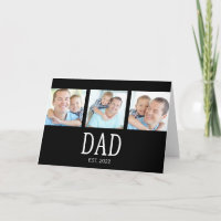 Papa hat 3 Foto Schwarz eingerichtet