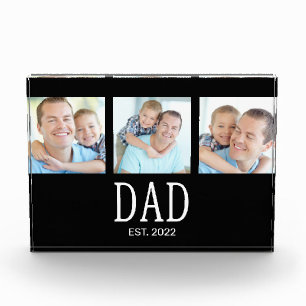 Papa hat 3 Foto Schwarz gegründet