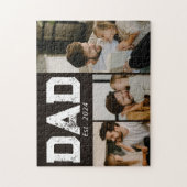 Papa hat Black Fun 3 Foto gegründet Puzzle (Vertikal)