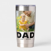 Papa hat Bold 2 Foto Edelstahl etabliert Thermobecher (Rückseite)