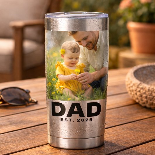 Papa hat Bold 2 Foto Edelstahl etabliert Thermobecher