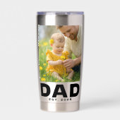 Papa hat Bold 2 Foto Edelstahl etabliert  Thermobecher (Vorderseite)