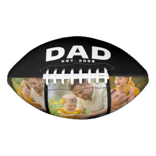 Papa hat Bold Black 3 Foto eingerichtet Football