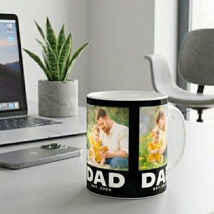 Papa hat Bold Black 3 Foto eingerichtet  Kaffeetasse