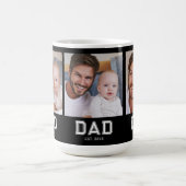 Papa hat Bold Black 3 Foto etabliert Kaffeetasse (Mittel)