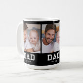 Papa hat Bold Black 3 Foto etabliert Kaffeetasse (Vorderseite Links)