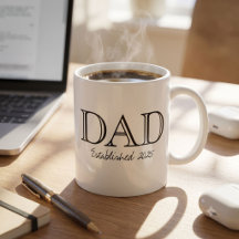 Papa hat Bold Schwarz Weiß gegründet
