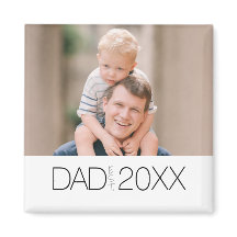 Papa hat das moderne Foto-Jahr-Design gegründet 