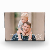 Papa hat die moderne Skriptfoto eingerichtet Fotoblock (Vorderseite)