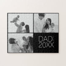 Papa hat drei Fotos eingerichtet