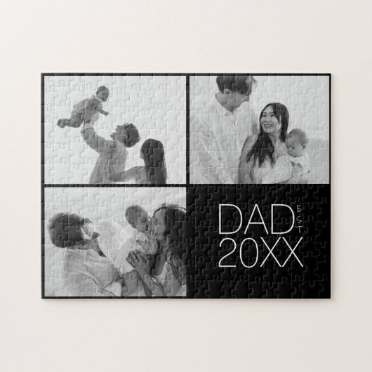 Papa hat drei Fotos eingerichtet Puzzle (Horizontal)