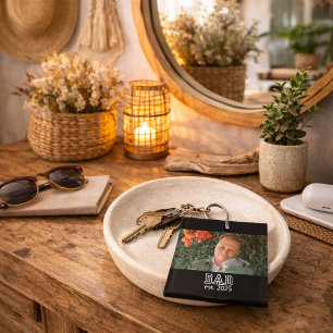 Papa hat ein individuelles Jahr Foto Vater Andenke Schlüsselanhänger